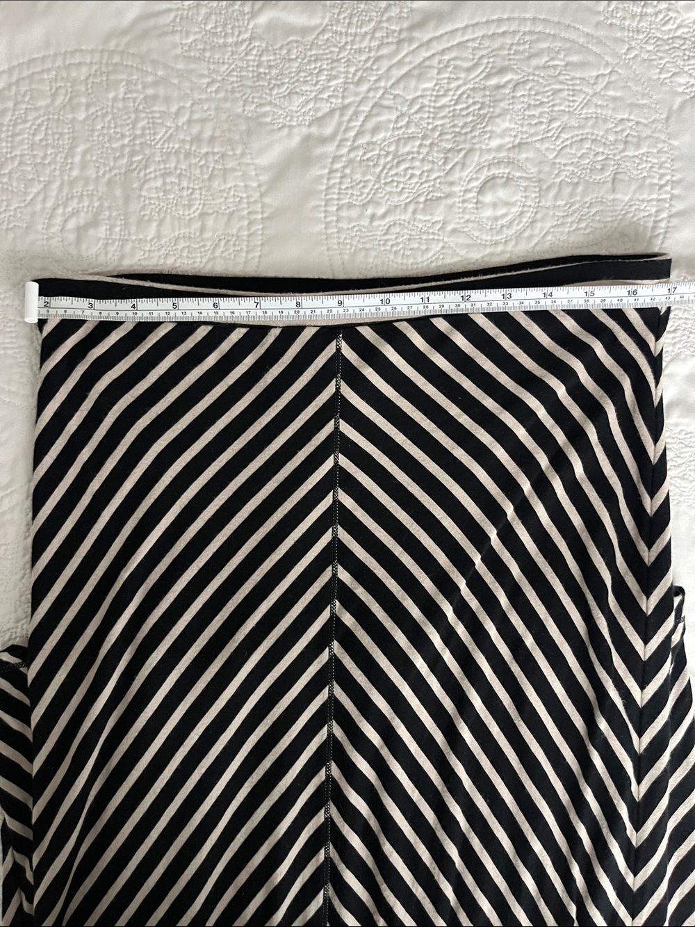 Max Studio Striped Maxi Skirt - Classic A-Line Boho Minimalist Festival - Picture 5 of 7